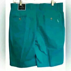 Tailorbyrd Collection NWT flat front, aqua men’s shorts. Size 32‎